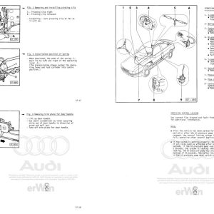1990 - 1992 Audi 80 90 80 90 8A 8A2 Service and Repair Manual
