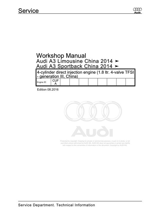 1981 - 1988 Audi A3 A3 85 855 856 Workshop Manual