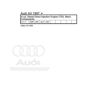 1997 - 2005 Audi A3 S3 A3 S3 8L 8L1 Workshop Manual and Wiring Diagram