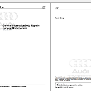 2018 Audi A3-S3 8V Workshop Manual