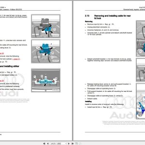 2008 - 2012 Audi A3 S3 RS3 A3 S3 RS3 Cabriolet 8P7 Workshop Manual and Wiring Diagram