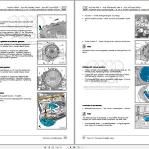 2008 - 2016 Audi A4 A5 S5 RS5 A4 A5 S5 RS5 8T 8T3 8TA Workshop Manual and Wiring Diagram