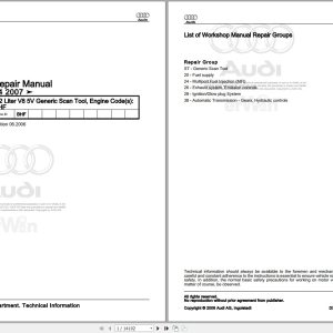 2002 - 2005 Audi A4 Avant 8E5 Service Repair Manual and Wiring Diagram