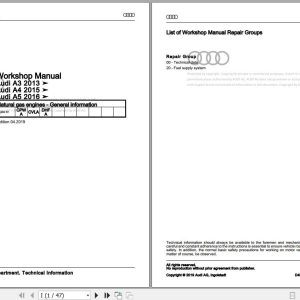 2016 - 2021 Audi A5 S5 RS5 F5 F53 F57 F5A Workshop Manual and Wiring Diagram