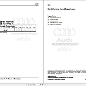 2002 - 2003 Audi A6 Avant 4B6 Service Repair Manual