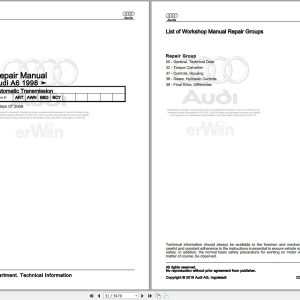 2001 - 2005 Audi A6 allroad quatt 4BH Service Repair Manual