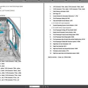 Audi A7 Quattro e55 Sportback L4-2.0L Turbo Plugin Hybrid 2021 Wiring Diagrams