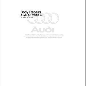 2010 - 2017 Audi A8 S8 A8 Lim. A8 Long Lim. S8 4H 4H2 4H8 Workshop Manual and Wiring Diagram