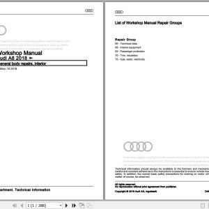 2018 - 2021 Audi A8 S8 4N 4N2 4N8 Workshop Manual and Wiring Diagram