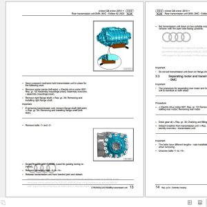 2020 - 2023 Audi e-tron GE GEN GEG GET GEA Workshop Manual