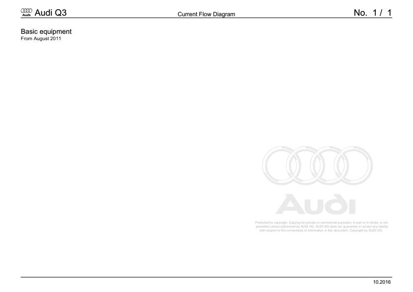 2015 - 2018 Audi Q3 Q3 8UG Workshop Manual and Wiring Diagram