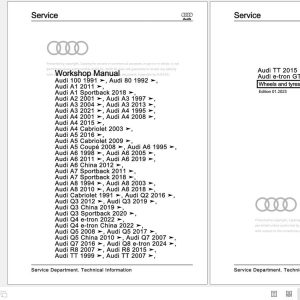 2008 - 2016 Audi Q5 8R 83B Workshop Manual