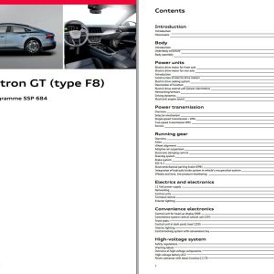 Audi e-tron GT F8 Service Training Manual