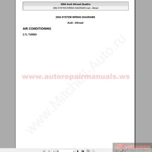 Audi Allroad Quattro 2004 Wiring Diagram