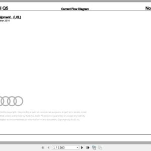 Audi Q5 (FY,FYB) 2017-2020 Wiring Digarams & Workshop Manuals