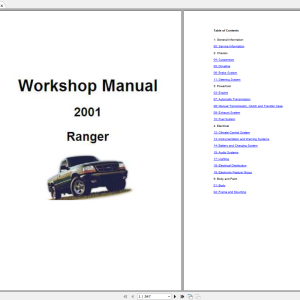 2001-2017 FORD RANGER, EVEREST 2001- Wiring Diagram