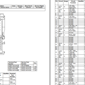 2022 Ford Bronco Sport Electrical Wiring Diagram, Connector View & Pinout