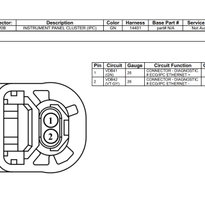 2022 Ford Expedition Electrical Circuit Diagram Connector View Pinout