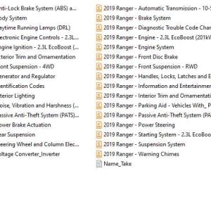 2019 Ford Ranger (2.3L) Service, Repair & Owner?s Manual DVD