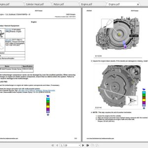 2020 Ford Escape Engine 1.5L EcoBoost (132kW-180PS) I3 Repair Manual