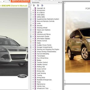 2013?2017 Ford Escape, Kuga Workshop Manual
