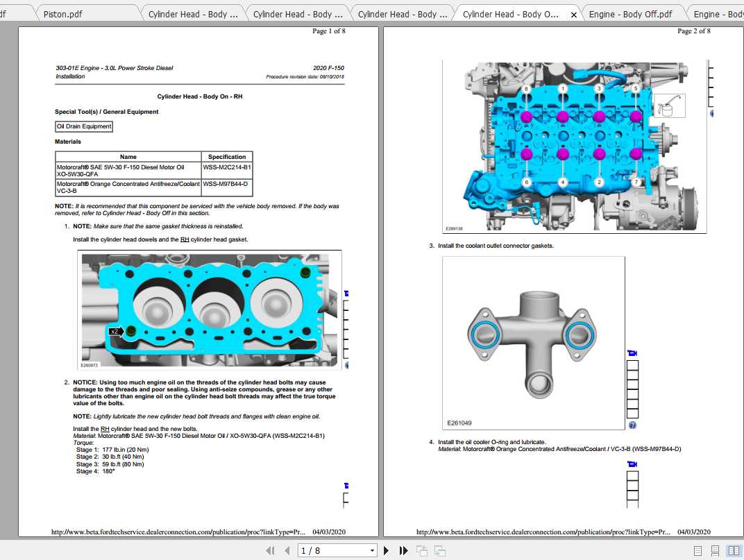 Ford F150 Engine 3.0L Power Stroke Diesel Repair Manual