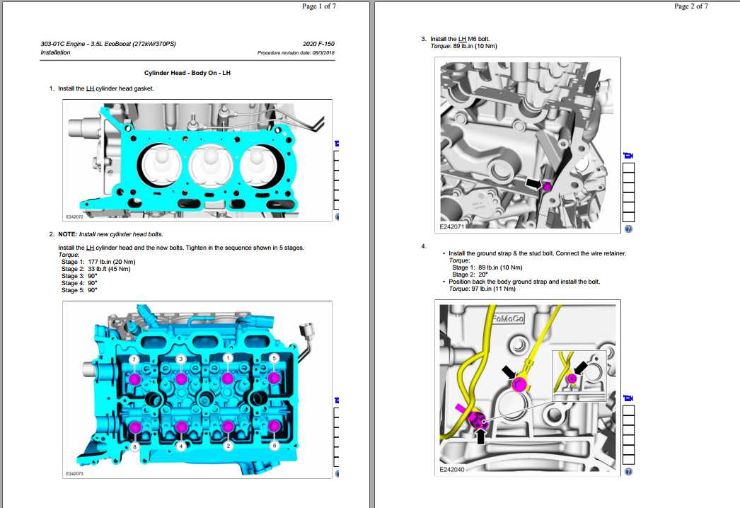 Ford F150 Raptor Engine 3.5L Eco Boost (272kW370PS) Repair Manual