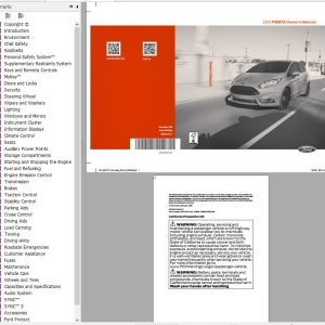 Ford Fiesta 1.0L 2017-2020 Workshop Manual