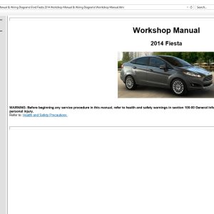 2014 Ford Fiesta Workshop Manual & Wiring Diagrams