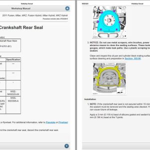 2011 Ford Fusion Engine 2.5L Repair Manual