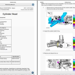 2013-2014 1.6 c (132k-180) m Ford Fusion Engine - 1.6L EcoBoost (132kW-180PS) Sigma Repair Manual