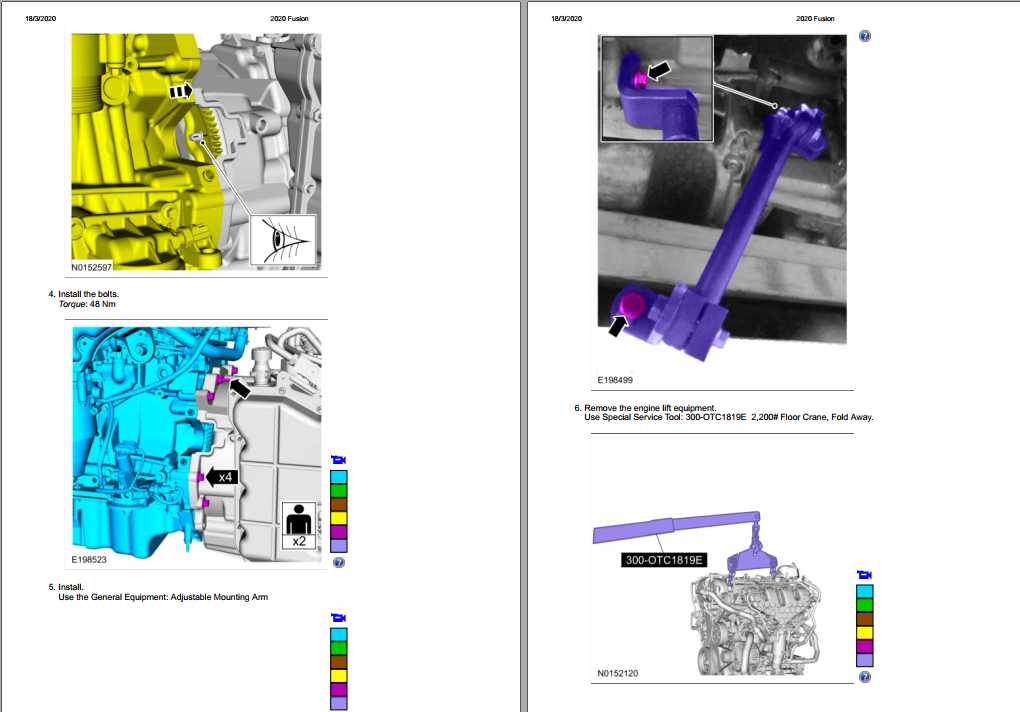 Ford Fusion Engine 2.0L EcoBoost (184kW-250PS) MI4 Repair Manual