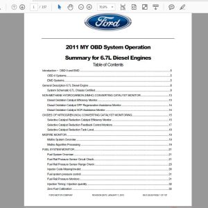 2011 Ford Power Stroke Dielsel Engine 6.7L V8 Diagnostic Manual