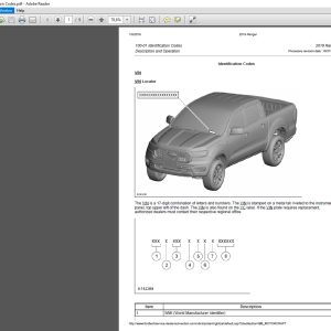 2019 Ford Ranger Service Manual