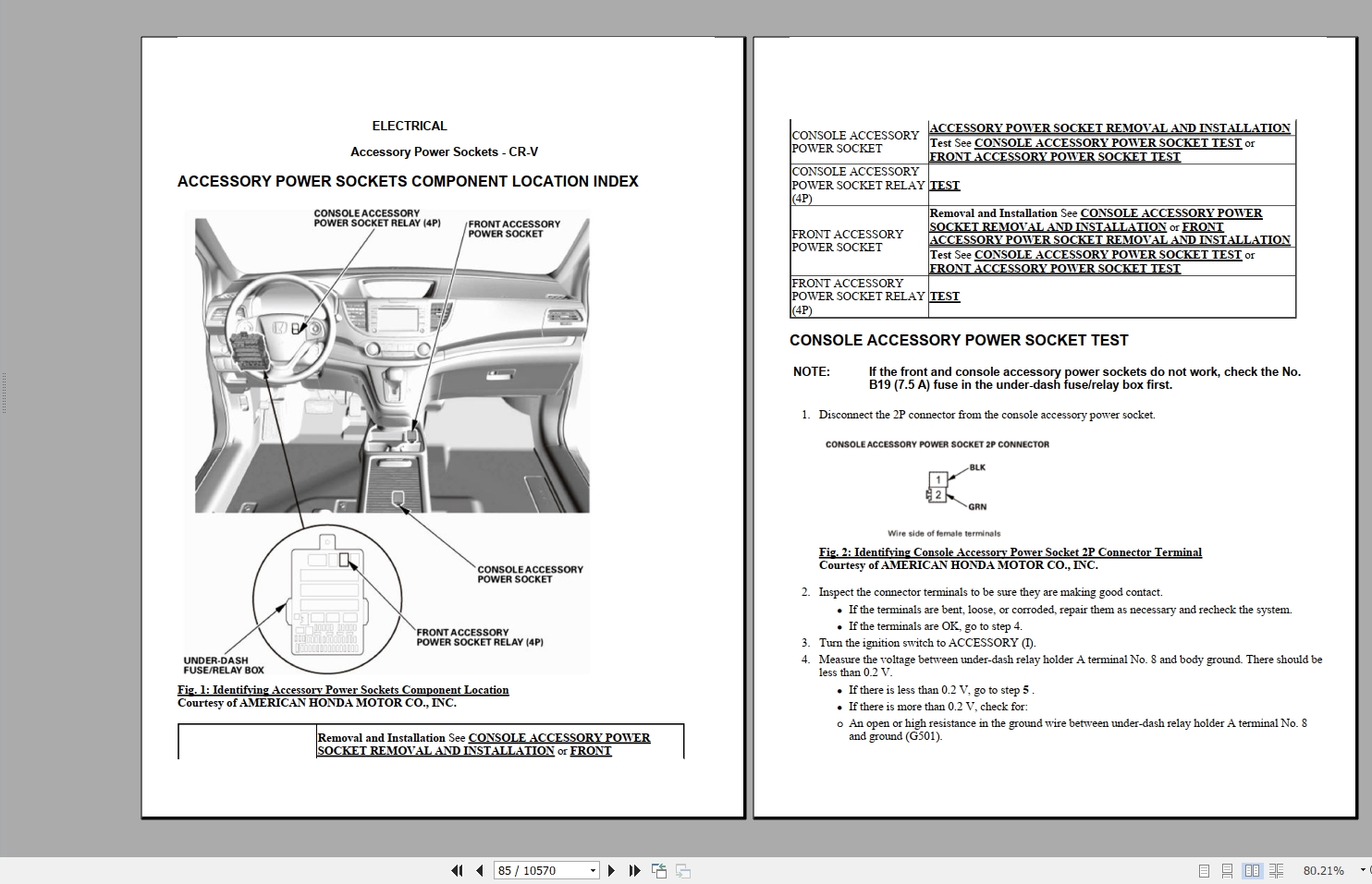 2012-2016 Honda CRV Service Manual