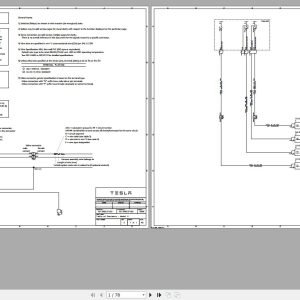2019 Tesla Model X RHD SOP9 Circuit Diagram