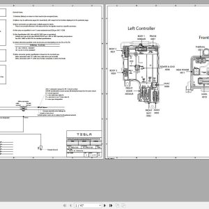 2021 Tesla Model Y LHD SOP2 Circuit Diagram